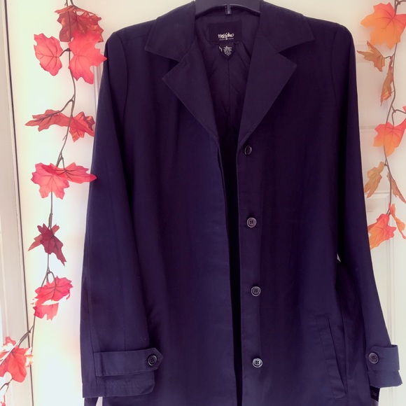 MOSSIMO Black Trench Coat🌼 - Picture 5 of 16